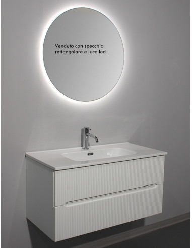 CIRCE Composizione Bagno 90 cm BIANCO MATT | Bagno di Stile