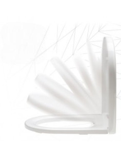 SEDILE TEMOINDURENTE AUREA CON CHIUSURA AMMORTIZZATA Bianco Cotone ...