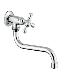 RUBINETTO A SNODO CON bocca a esse CROMO STELLA | Bagno di Stile