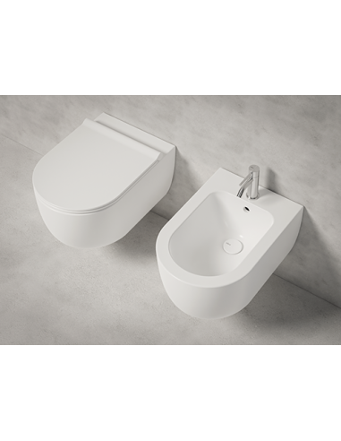 VASO SOSPESO UNICA 52 Bianco lucido | Bagno di Stile