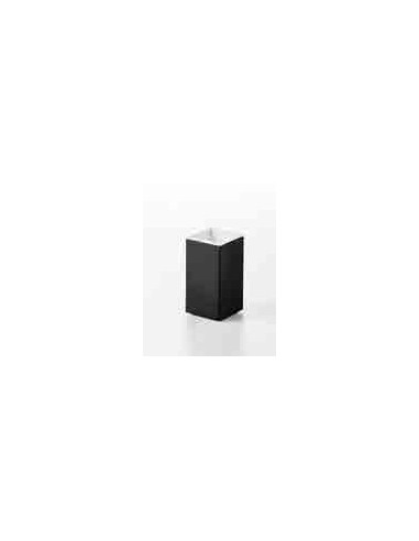 PORTA BICCHIERE APPOGGIO NERO OPACO Collezione ZERO | Bagno di Stile