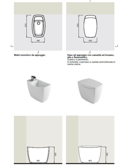 VASO CERAMICA a terra "S/P" TIBER | Bagno di Stile