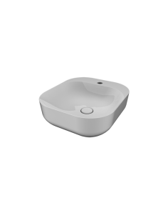 Lavabo POOL 3 DA APPOGGIO O SOSPESO 42 X 42 X H.17,5 BIANCO LUCIDO ...