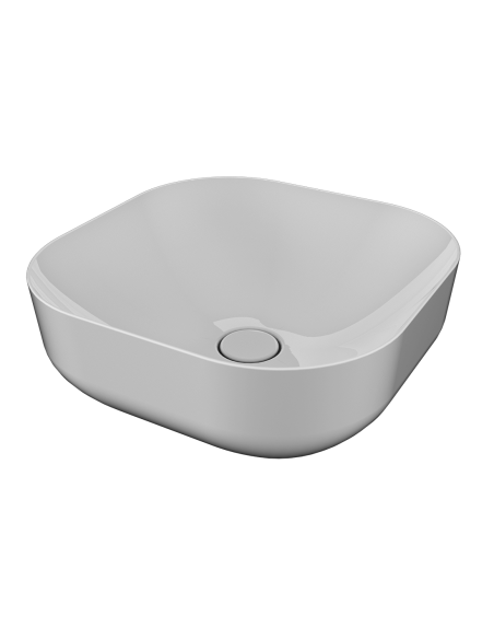 Lavabo POOL 1 DA APPOGGIO 42 X 42 X H.17,5 BIANCO LUCIDO | Bagno di...
