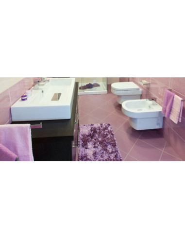 ROMANCE 31,5X31,5 Melanzana RETT. | Bagno di Stile