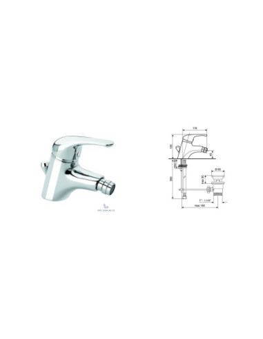 MISCELATORE Bidet CROMO AMBRA | Bagno di Stile