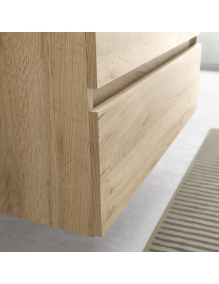 Mobile bagno Bequia 80 cm in rovere  Lavabo da appoggio