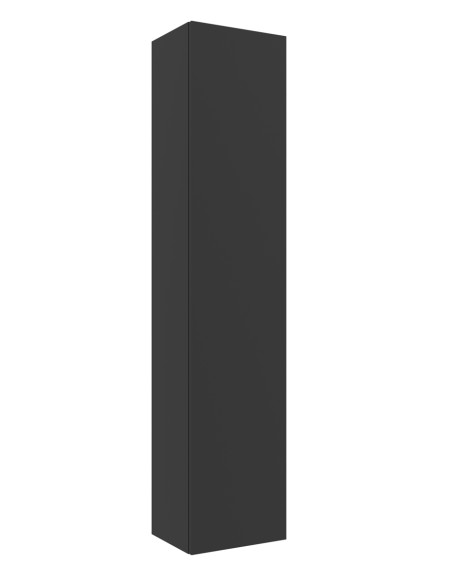 Colonna da bagno a parete Bequia Nero Opaco 140 x 30 cm