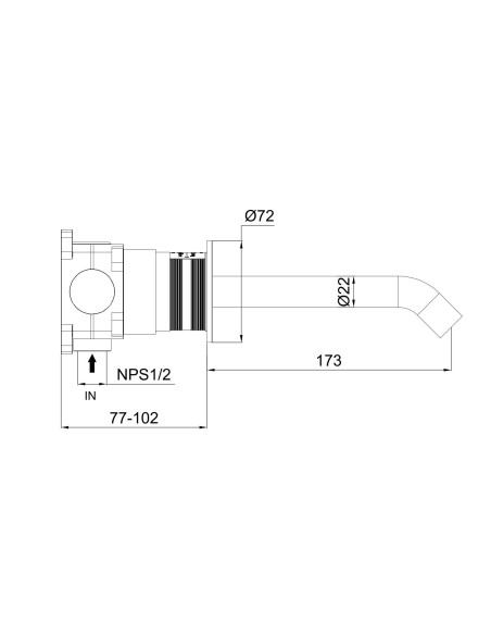 Sined bocchetta parete levante inox oro rosa pvd eleganza e funzionalita per il tuo lavandino
