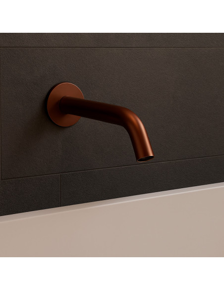 Sined bocchetta parete levante inox oro rosa pvd eleganza e funzionalita per il tuo lavandino