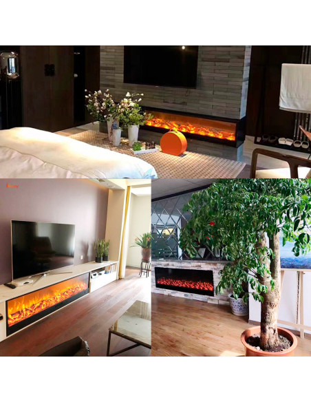 Caminetto Elettrico Amiata 180 Cm Eleganza e Calore Per La Tua Casa