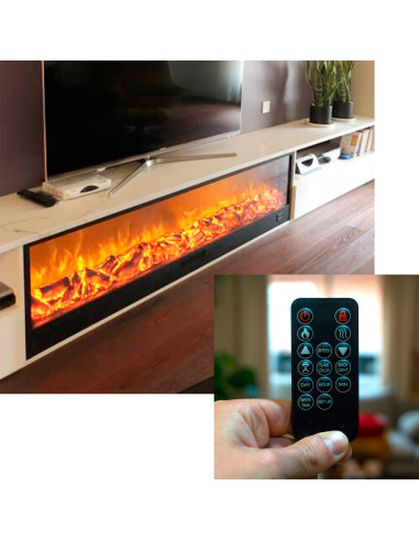 Caminetto Elettrico Amiata 180 Cm Eleganza e Calore Per La Tua Casa