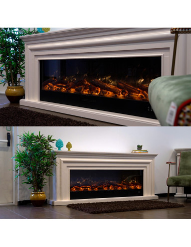 Caminetto Elettrico Amiata 180 Cm Eleganza e Calore Per La Tua Casa