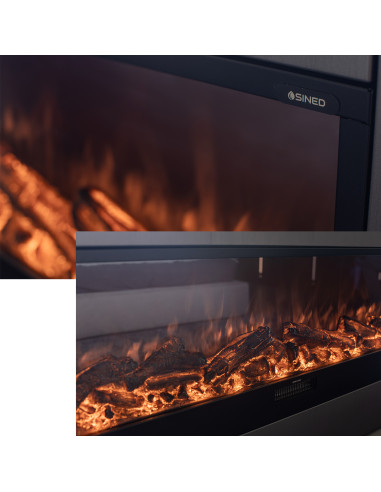 Caminetto Elettrico Amiata 180 Cm Eleganza e Calore Per La Tua Casa