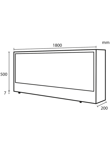 Caminetto Elettrico Amiata 180 Cm Eleganza e Calore Per La Tua Casa