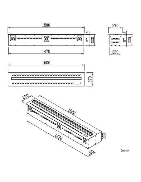 Caminetto EGA 150 eleganza e comfort a 150 cm