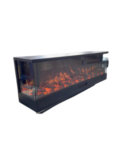 Caminetto Elettrico Trifacciale Sined Merano 108 Con Telecomando