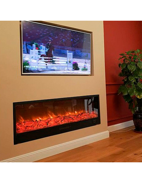 Caminetto Elettrico Vesuvio 200 Cm Eleganza e Calore Per Il Tuo Spazio