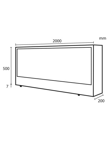 Caminetto Elettrico Vesuvio 200 Cm Eleganza e Calore Per Il Tuo Spazio