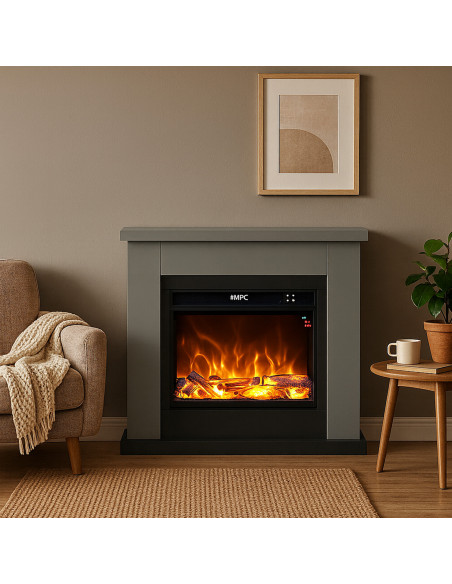 Caminetto Da Terra Grigio Scuro Eleganza e Calore Per La Tua Casa