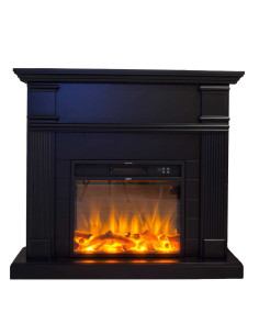 Caminetto Elettrico Nero Elegante Per Casa e Ufficio