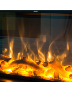 Caminetto Elettrico Nero Elegante Per Casa e Ufficio 2