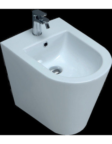 BIDET VETROCHINA MONOFORO Bianco FORMA | Bagno di Stile