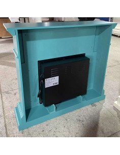 Caminetto Elettrico Lipari Turchese Design Elegante e Riscaldamento Efficiente 2