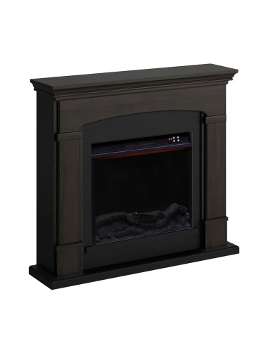 Caminetto Elettrico Wenge 1500w Con Effetto Fiamma Led