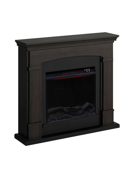 Caminetto Elettrico Wenge 1500w Con Effetto Fiamma Led