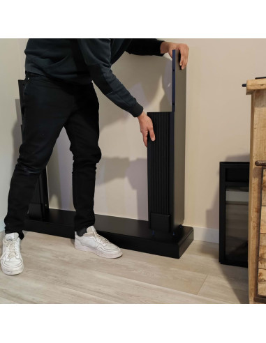 Cornice Lipari Nera Eleganza e Qualita Per Il Tuo Caminetto