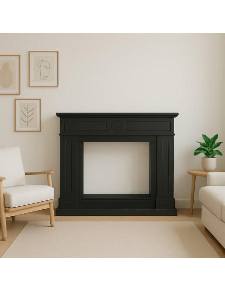 Cornice Lipari Nera Eleganza e Qualita Per Il Tuo Caminetto