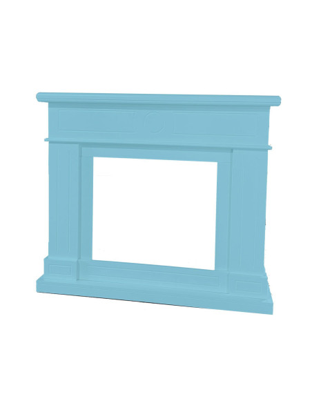 Cornice Blu Turchese Lipari Per Caminetto Elettrico
