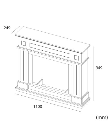 Cornice In Legno Blu Turchese Per Camino Eleganza e Qualita