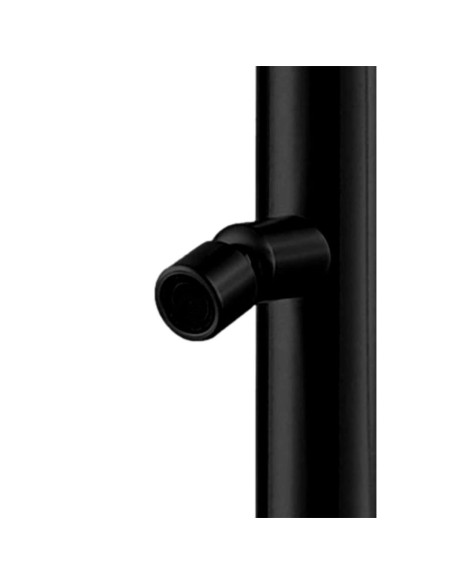 Doccia Nera In Acciaio Inox 316l Con Soffione e Doccino