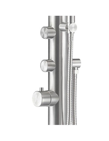 Doccia Esterna Inox Alta Qualita Con Miscelatore e Doccino