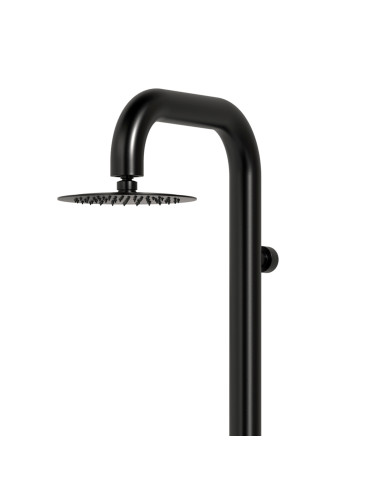Doccia Cabras Nera In Acciaio Inox a Parete Eleganza e Resistenza