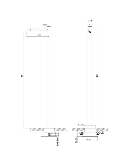 Minidoccia Slim Inox oro rosa eleganza e funzionalita per il tuo bagno