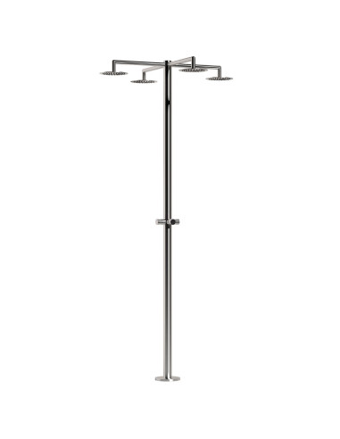 Doccia Esterna Inox Idra 4 Getti Eleganza e Durabilita