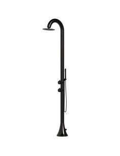 Doccia Nera In Acciaio Inox Nautico 316l Eleganza e Durabilita