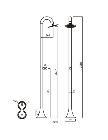 Doccia Inox Oro Rosa Per Esterni Eleganza e Durata