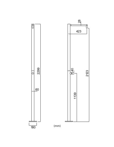 Doccia Inox Monocolo Design Italiano Qualita e Innovazione