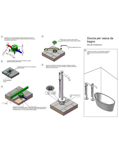 Piantana Doccia Inox Oristano Eleganza e Durabilita Per La Tua Vasca