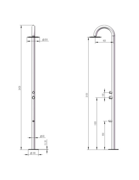 Doccia Palau Nera Eleganza e Resistenza Per La Tua Piscina