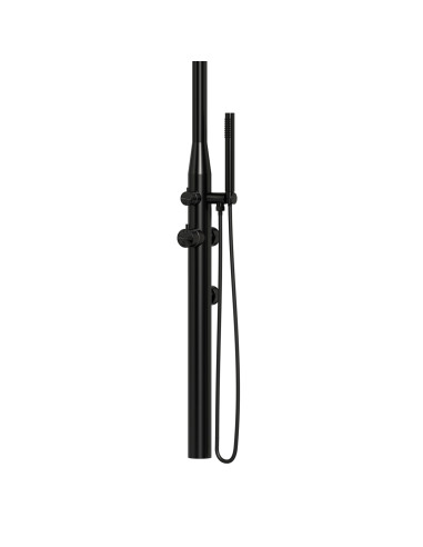 Doccia Nera a Parete In Acciaio Inox 316l Design Elegante e Resistente