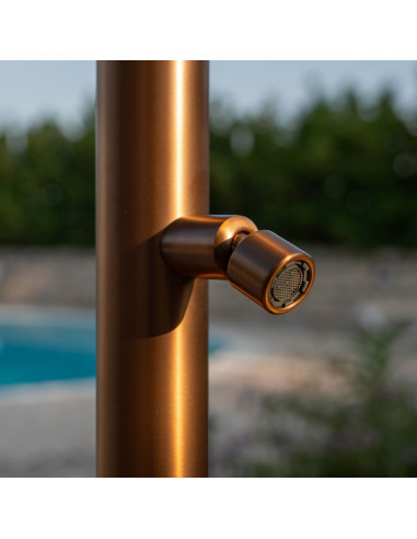 Doccia Esterna Oro Rosa In Acciaio Inox 316l Design Elegante e Resistente Acquisto Sicuro e Consegna Veloce