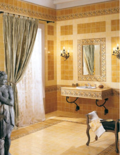 AFFRESCHI 15 X 15 Giallo Scuro | Bagno di Stile