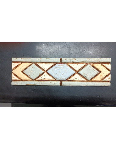 FASCIA TERRE COLORATE 6,5X23 Verde trevisano | Bagno di Stile