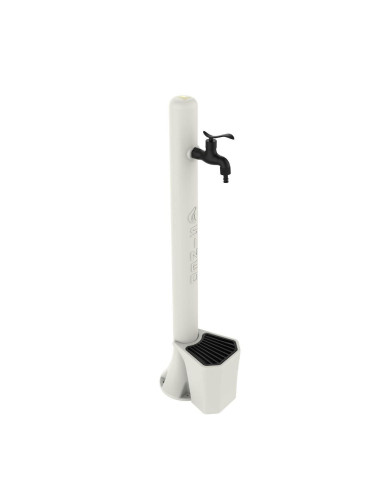 Fontana Bianca con Secchiello da 5L e Griglia in Ghisa