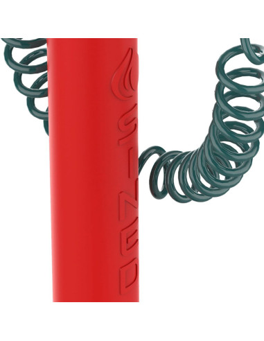 Fontanella da giardino rossa SINED con secchiello e tubo flessibile